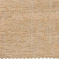 Chenille Polsterhocker in Champagner - Icoleran