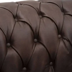 Chesterfield Couch aus Echtleder - Pluna