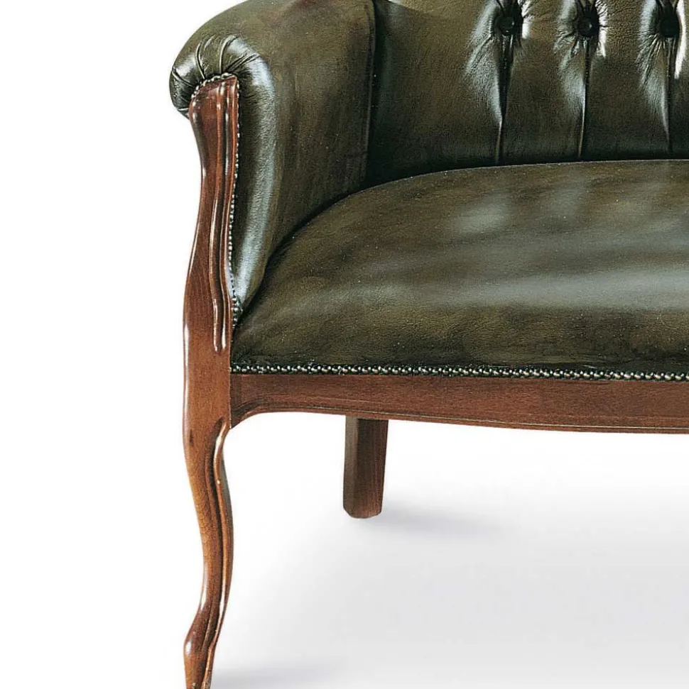 Chesterfield Polsterbank in Dunkelgrün Magari & Nussbaum