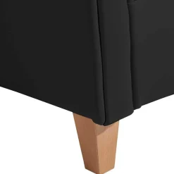 Chesterfield Polstersessel in Schwarz Kunstleder - Centurion