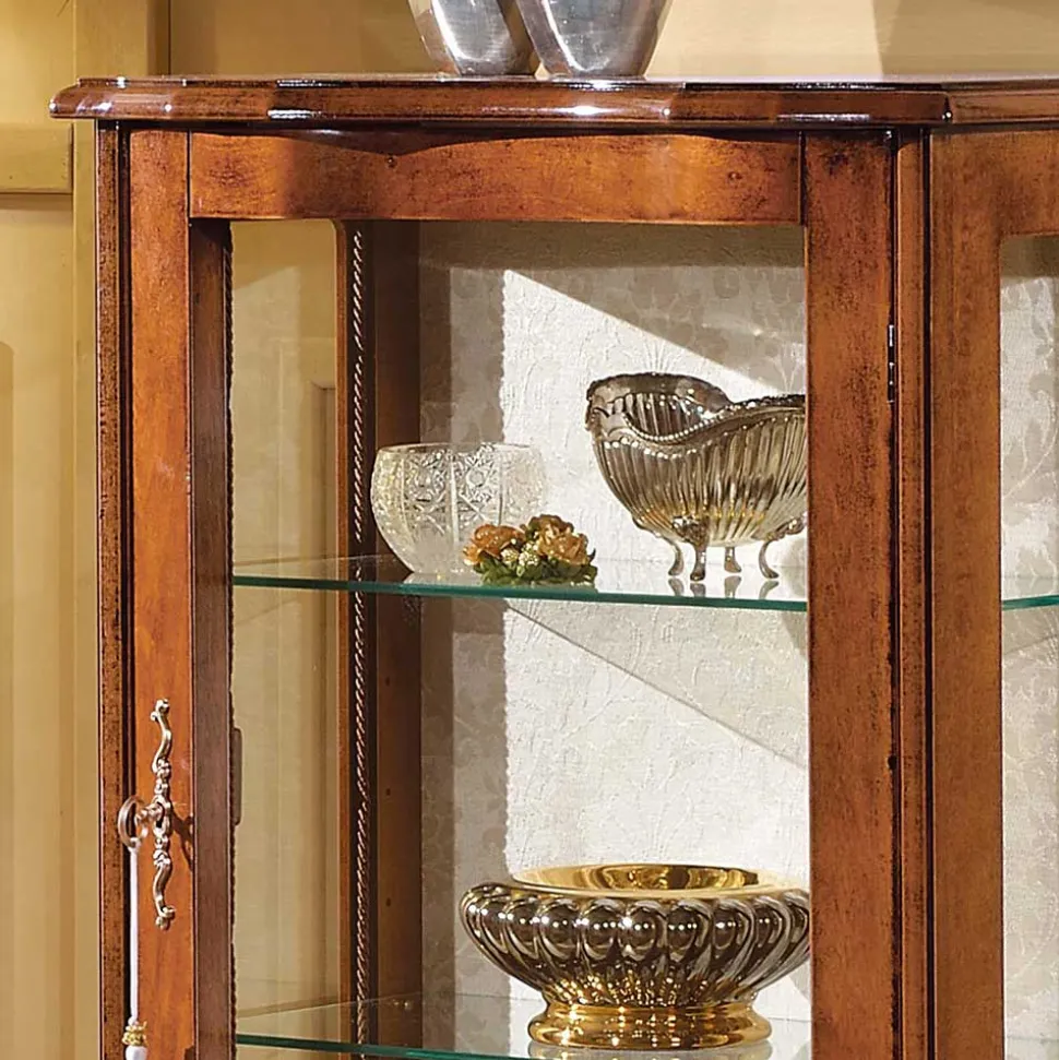 60cm breite Vitrine Barock Agosto 1-türig