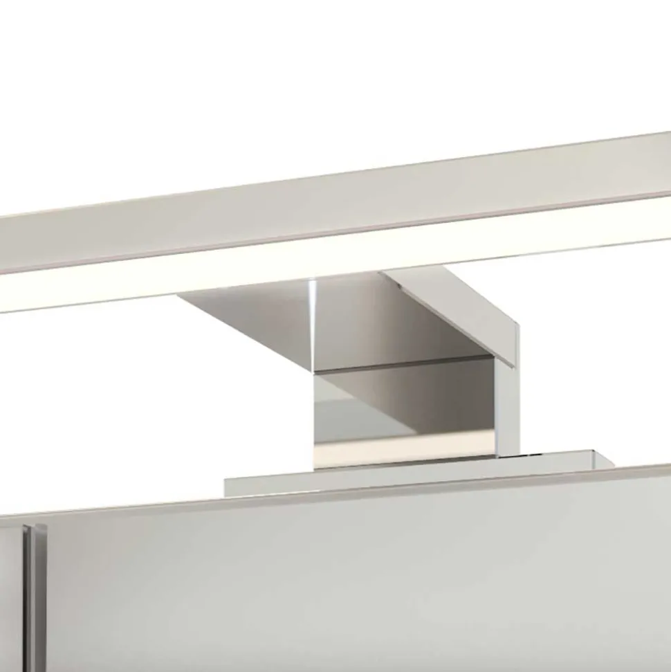 120cm breiter Badezimmer Spiegelschrank in Grau - Endely