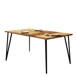 90cm breiter Esstisch mit Platte Wildeiche - Mandirov