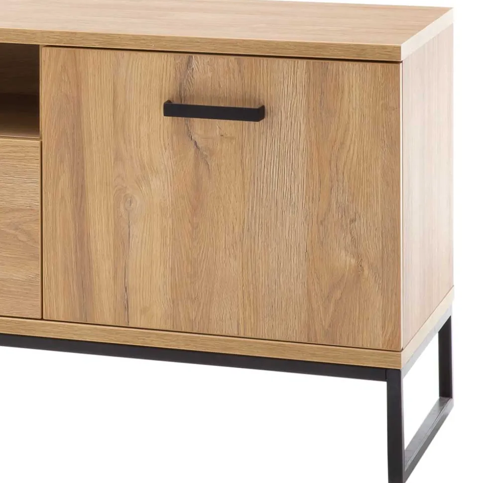 201cm breites Lowboard für TV in Wildeiche - Truvisas