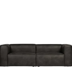 246cm breites 3-Sitzer Sofa in Schwarz - Haenja