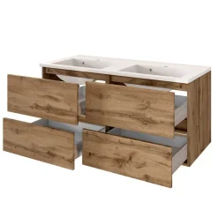 120cm Doppelwaschtisch in Wildeiche - Iliam