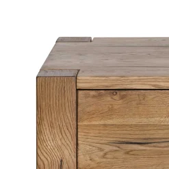 37cm hohe Nachtkommode aus Eiche Massivholz - Brave