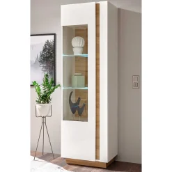 194cm hohe Vitrine zweifarbig - Myrda I