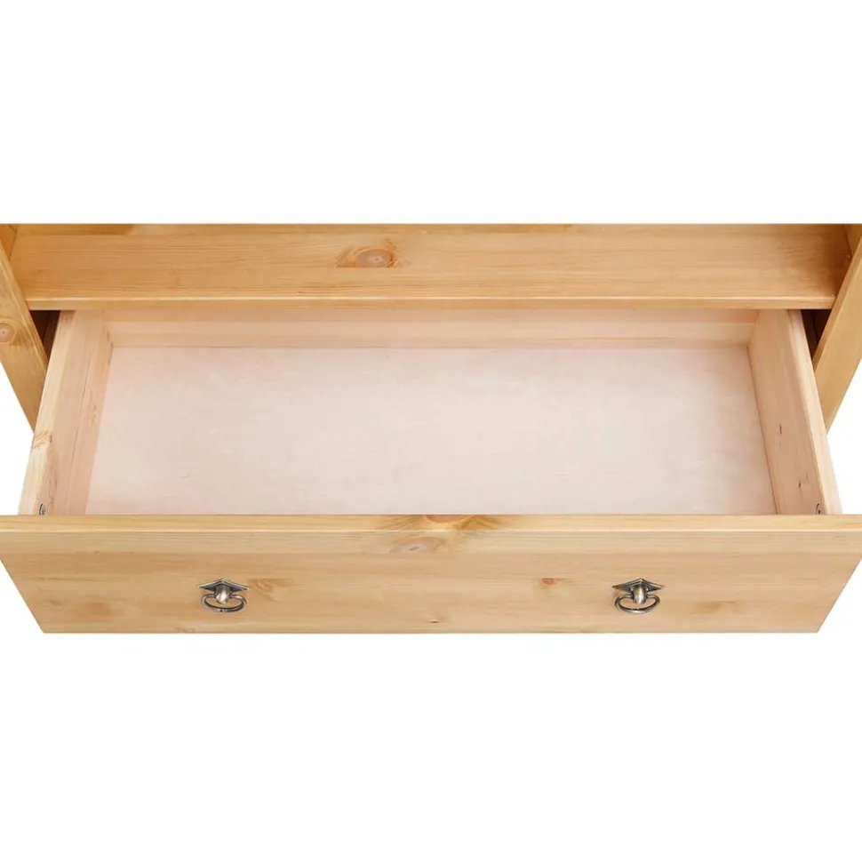 178cm hohes Kiefernholz Regal mit 4 Fächern - Vinidad