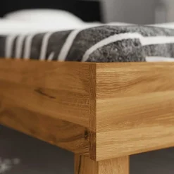 210cm Holzbett & Nachttische - Olbysca (dreiteilig)