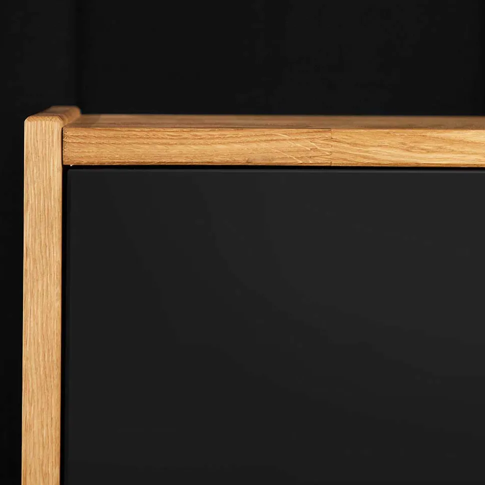 210cm Holzbett & Nachttische - Olbysca (dreiteilig)