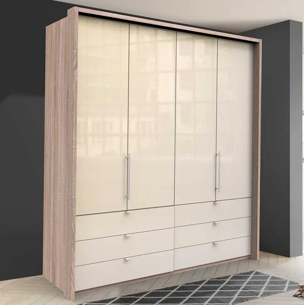 200cm Kombi-Schlafzimmerschrank 2-türig - Rativian