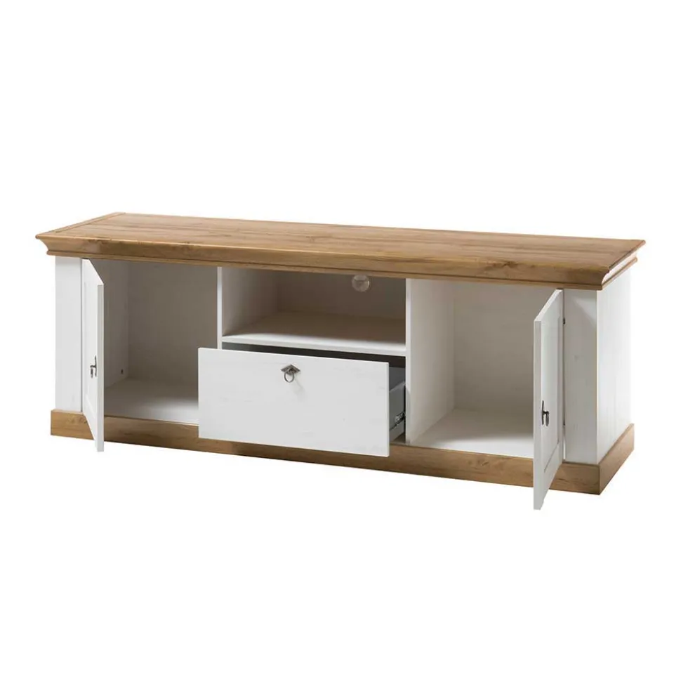 367cm Landhaus Anbauwand Set - Diatara (vierteilig)