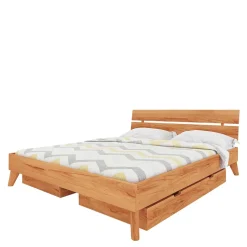 210cm langes Doppelbett Gestell aus Holz - Junola