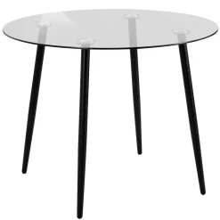 100cm runder Glastisch fürs Esszimmer - Cellon