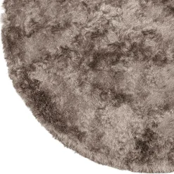 200cm runder Teppich in Hellbraun - Laans