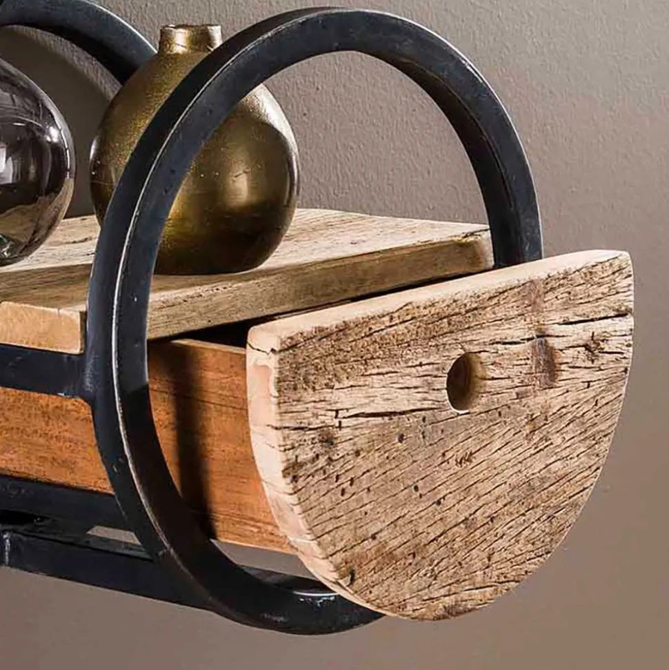 30cm Rundes Wandregal mit Schublade - Ultina