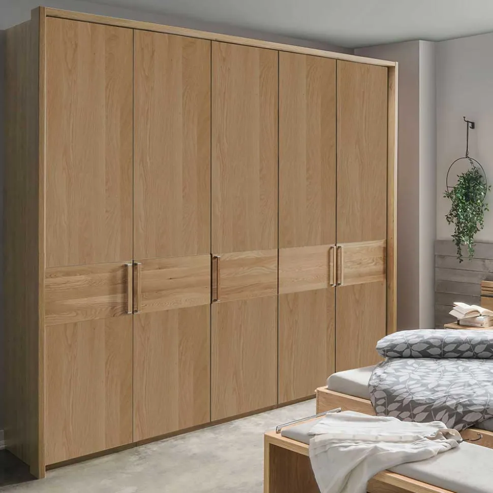 250cm Schlafzimmer Kleiderschrank mit 5 Türen - Emdsiva
