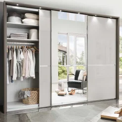 250cm Schlafzimmer Schrank 3-türig - Bassi