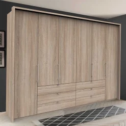 300cm Schlafzimmerkleiderschrank mit Holzdekor - Zayun