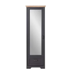 65cm schmaler Dielenschrank mit Spiegel Tür - Thumbs