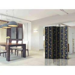 135cm Sichtschutz aus 3 Leinwand-Flügeln - Cady