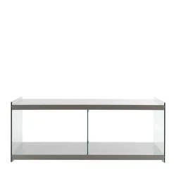 120cm TV Board in Hochglanz Grau - Verez