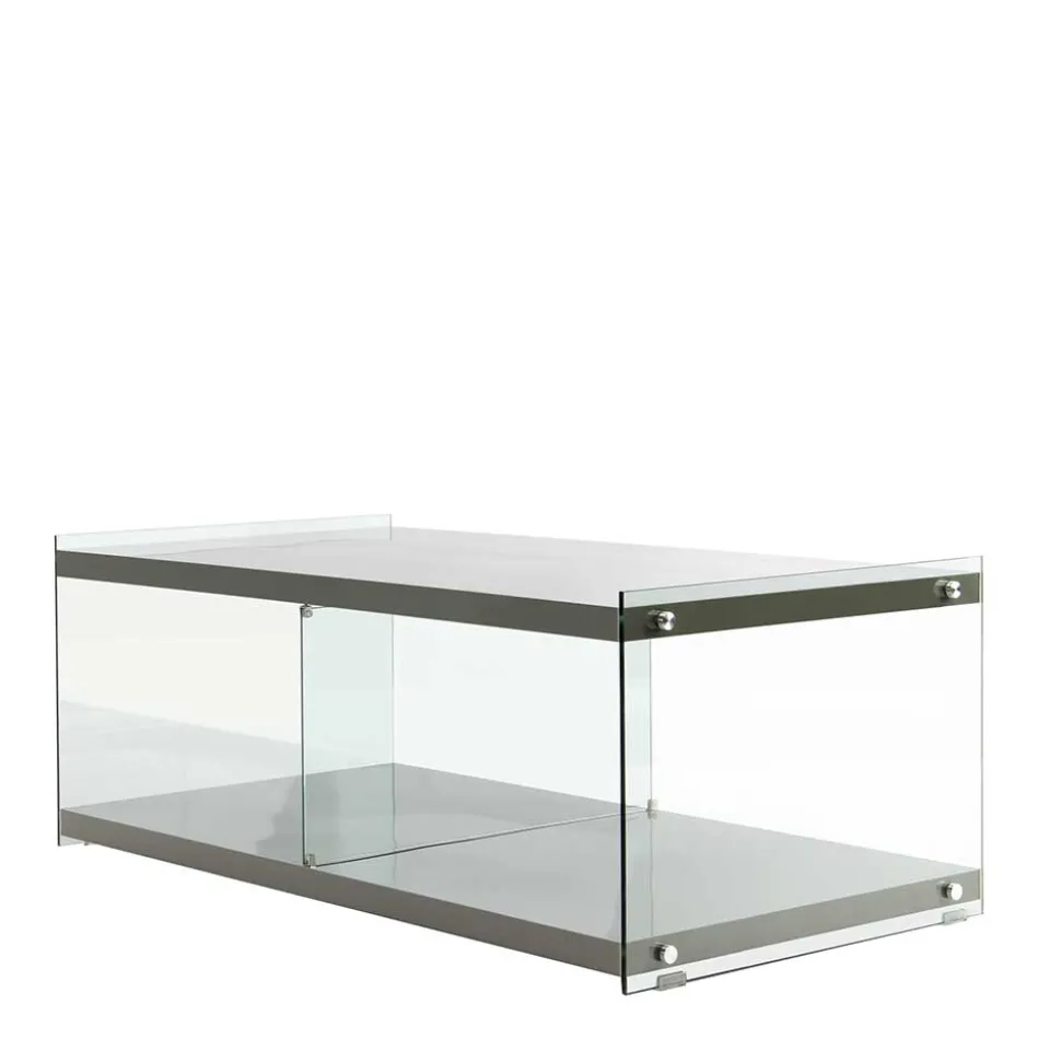 120cm TV Board in Hochglanz Grau - Verez