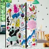 Comic Style Paravent mit bunten Motiven - Patasano
