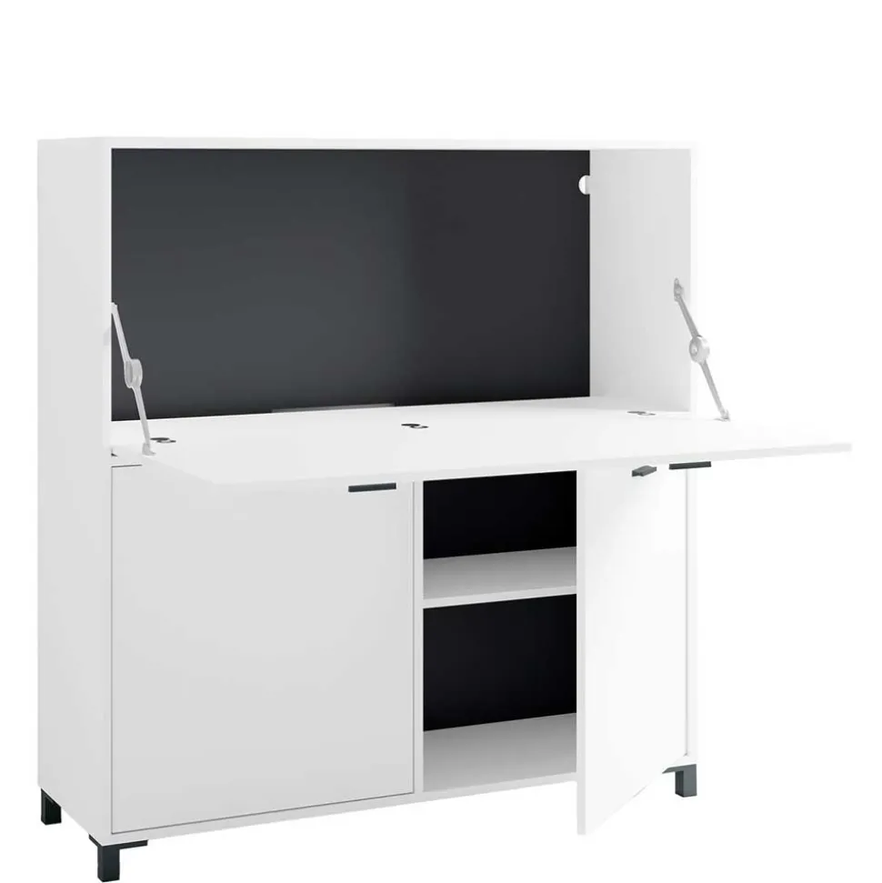 Computer Schrank in Weiß - Darpanos