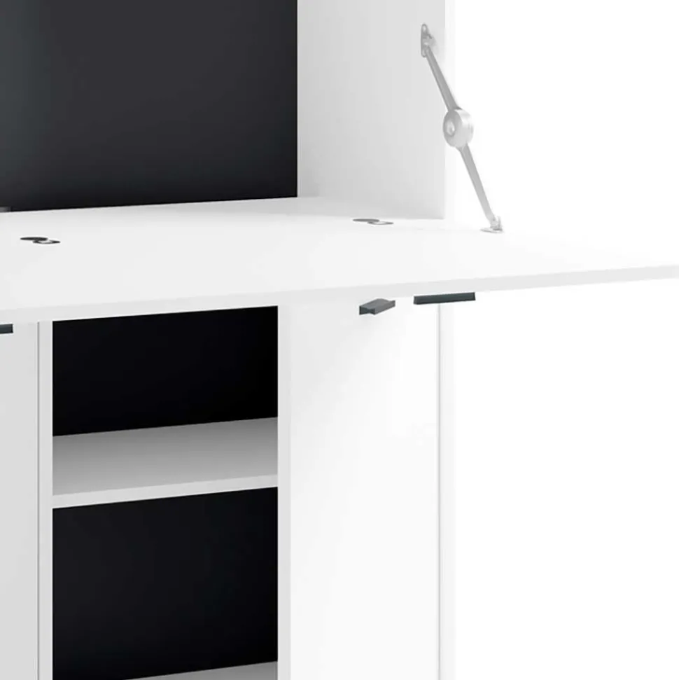 Computer Schrank in Weiß - Darpanos