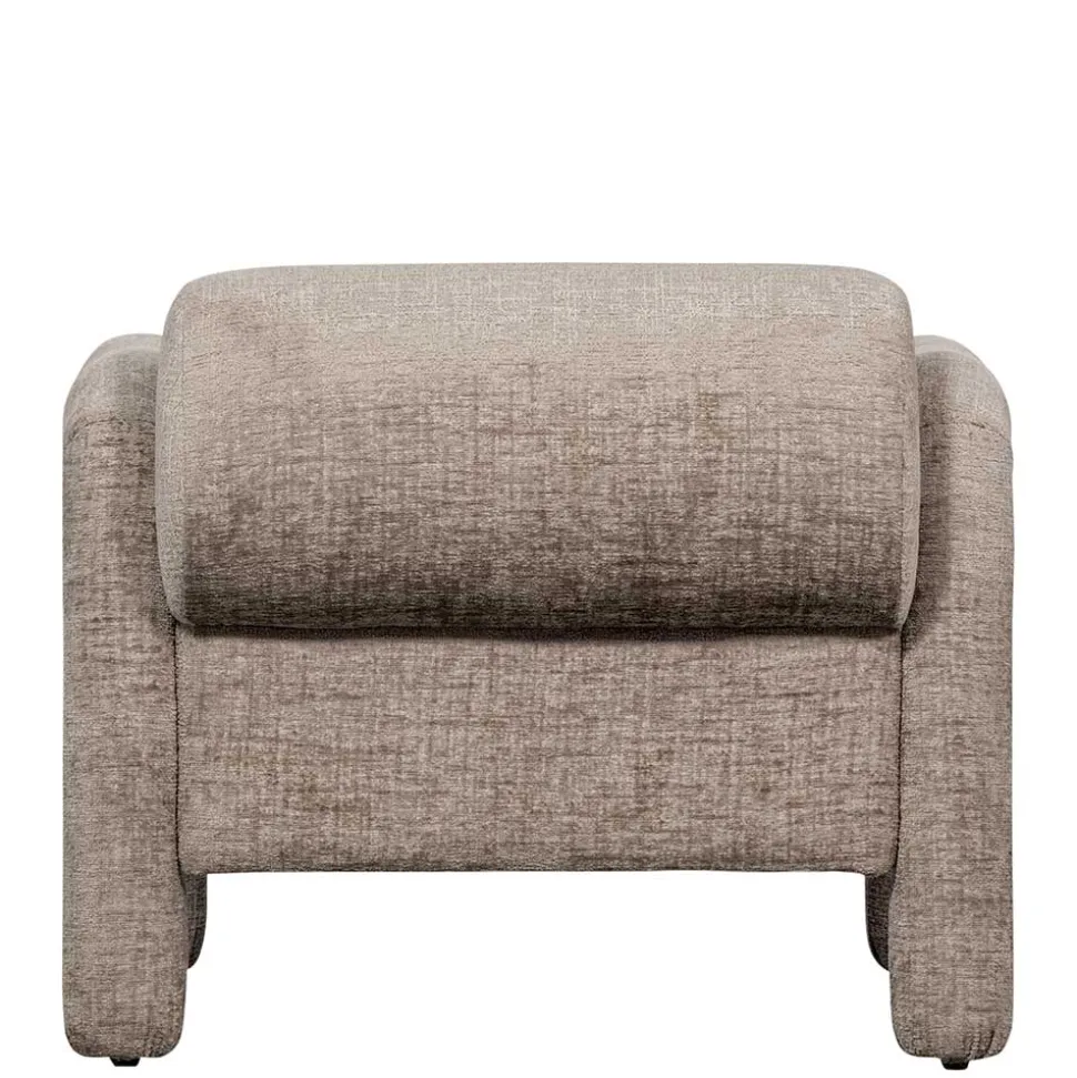 Cooler Designer Sessel in Beige Samt - Sestron