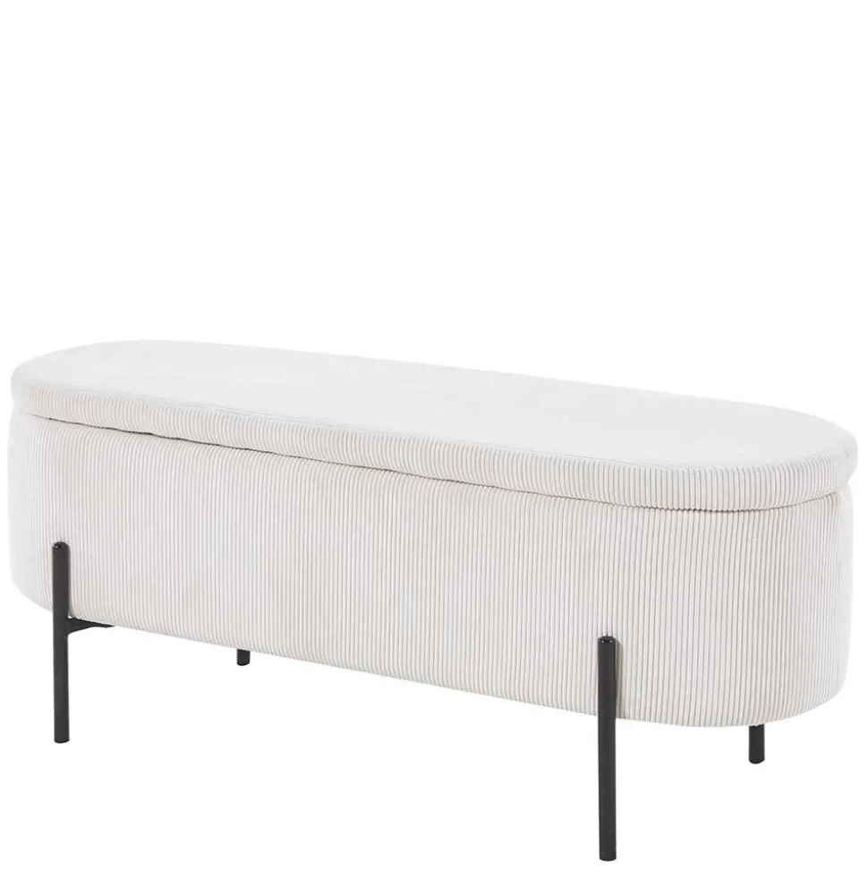 Cord Polsterbank mit Stauraum Truhe - Donostia