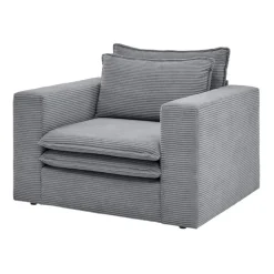 Cord Sessel in Anthrazit - Ruffos