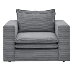 Cord Sessel in Anthrazit - Ruffos