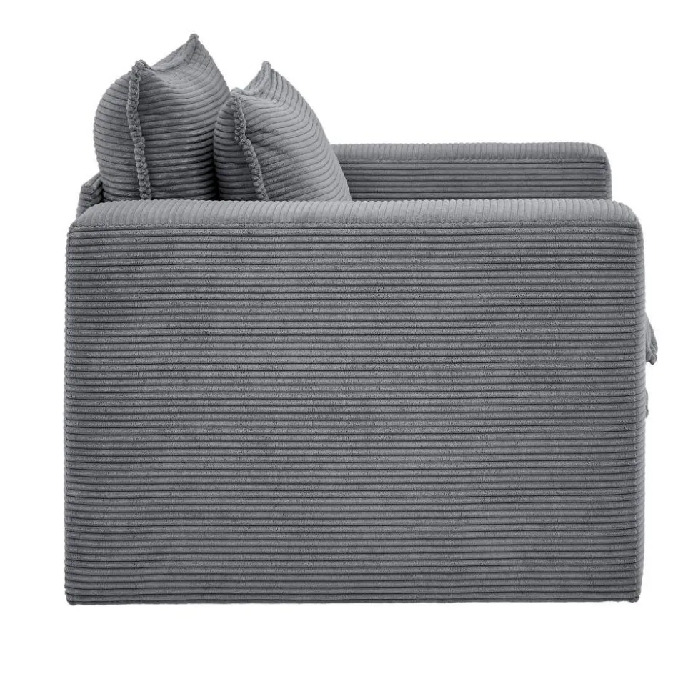 Cord Sessel in Anthrazit - Ruffos