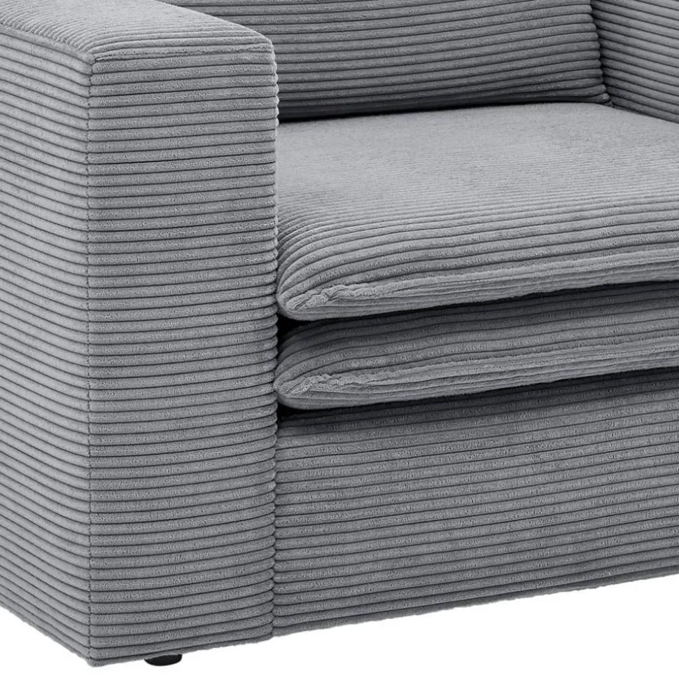 Cord Sessel in Anthrazit - Ruffos