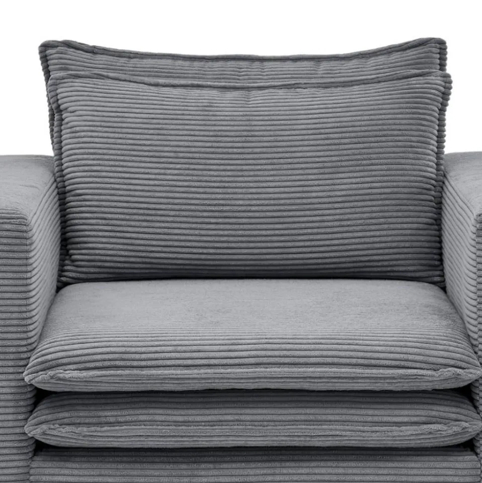 Cord Sessel in Anthrazit - Ruffos