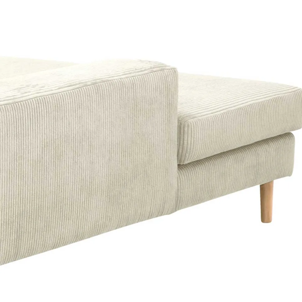 Couchecke in Cremeweiß Cordbezug - Zubella