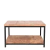 Couchtisch mit Ablageboden aus Massivholz - Jeen