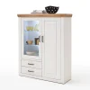 Country Highboard Vitrine mit Stauraum - Samula