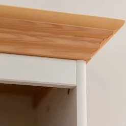 Country Style Highboard in Weiß & Kiefer Natur - Vitablo