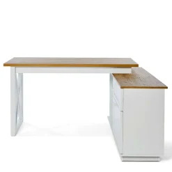 Country Style Schreibtisch mit Seitenregal - Ristina