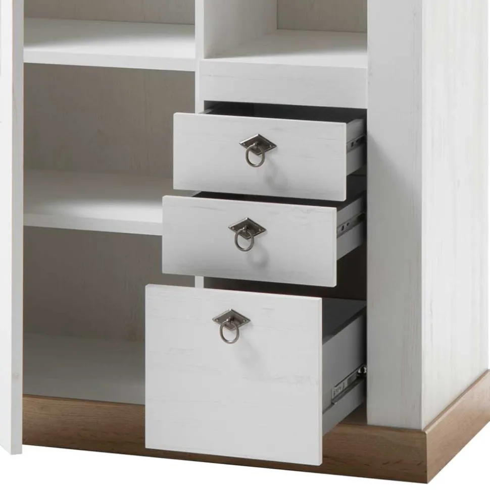 Country Style Vitrinenschrank zweifarbig - Diatara