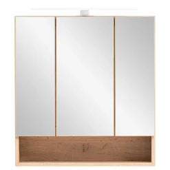 3D Spiegelschrank in Wildeiche Nachbildung - Tofias