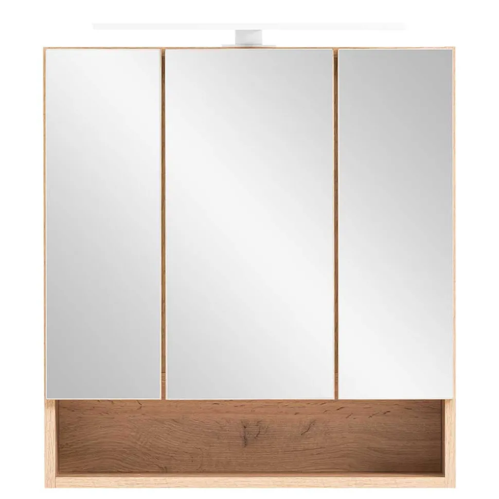 3D Spiegelschrank in Wildeiche Nachbildung - Tofias