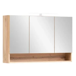 3D Spiegelschrank in Wildeiche Nachbildung - Tofias