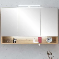 3D Spiegelschrank in Wildeiche Nachbildung - Tofias