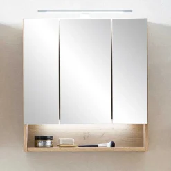 3D Spiegelschrank in Wildeiche Nachbildung - Tofias