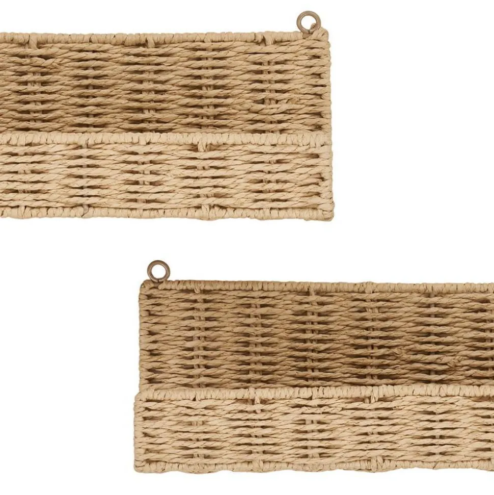 Deko Wandregale aus Kordelgeflecht - Giga (zweiteilig)